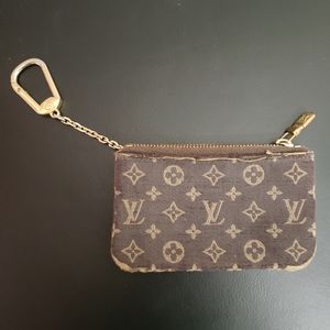Authentic LV monogram fabric keys pouch